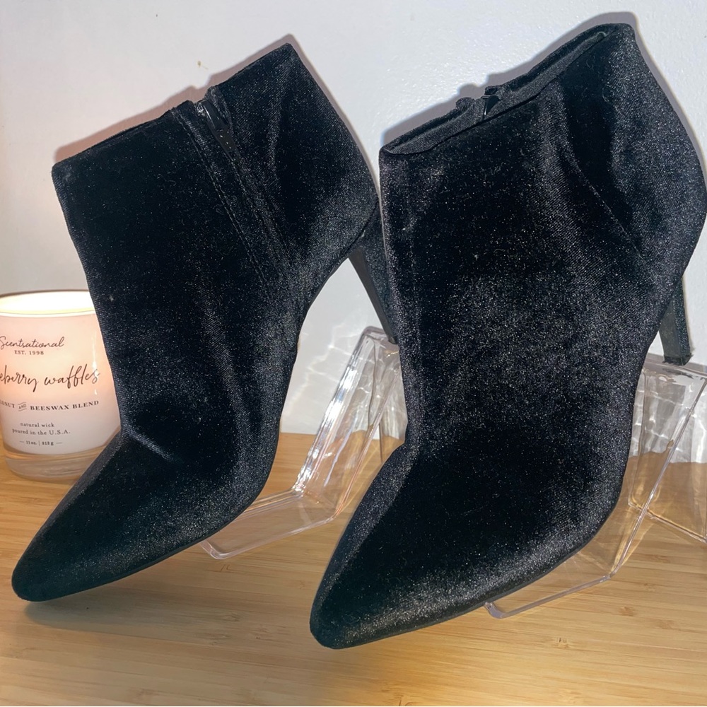 Old Navy, suede booties, size 8